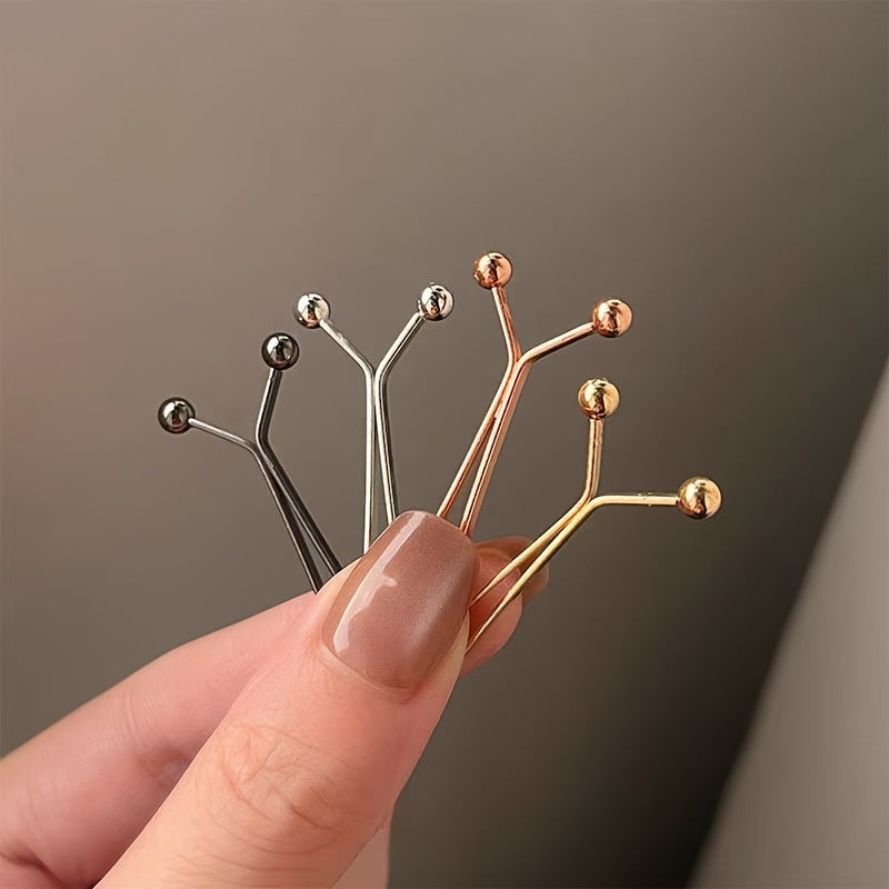 Set Of 4 Stylish Golden Brooches And Pins  Versatile Golden Safety Pins For Scarves Pants Collars And Cuffs Detachable Seamless Design Suitable For Daily And Sports Wear  Suitable For All Seasons